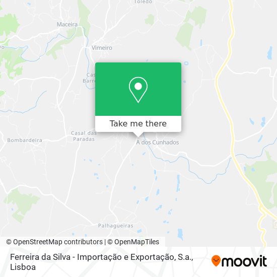 Ferreira da Silva - Importação e Exportação, S.a. map