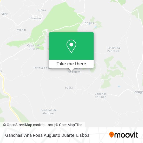 Ganchas, Ana Rosa Augusto Duarte mapa