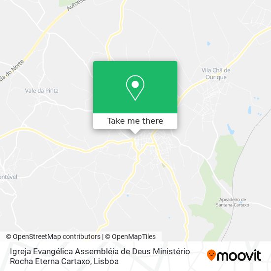 Igreja Evangélica Assembléia de Deus Ministério Rocha Eterna Cartaxo map