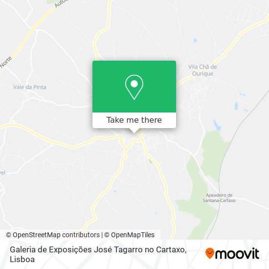 Galeria de Exposições José Tagarro no Cartaxo mapa