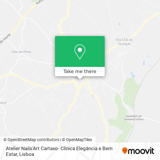 Atelier Nails'Art Cartaxo- Clinica Elegância e Bem Estar map