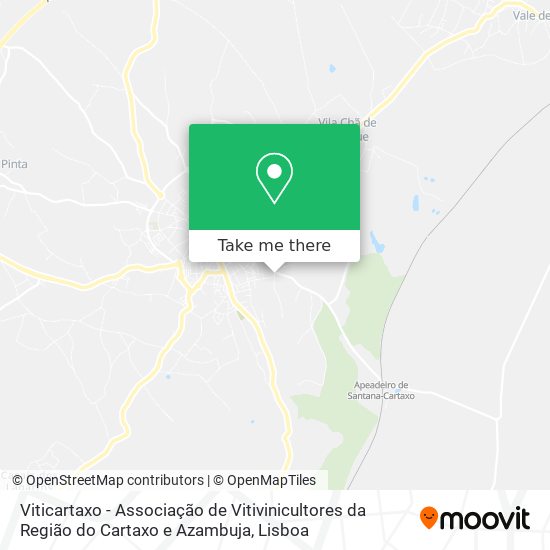 Viticartaxo - Associação de Vitivinicultores da Região do Cartaxo e Azambuja mapa