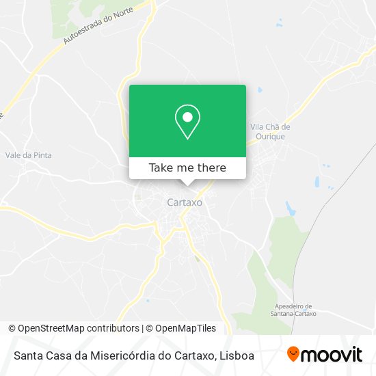 Santa Casa da Misericórdia do Cartaxo mapa