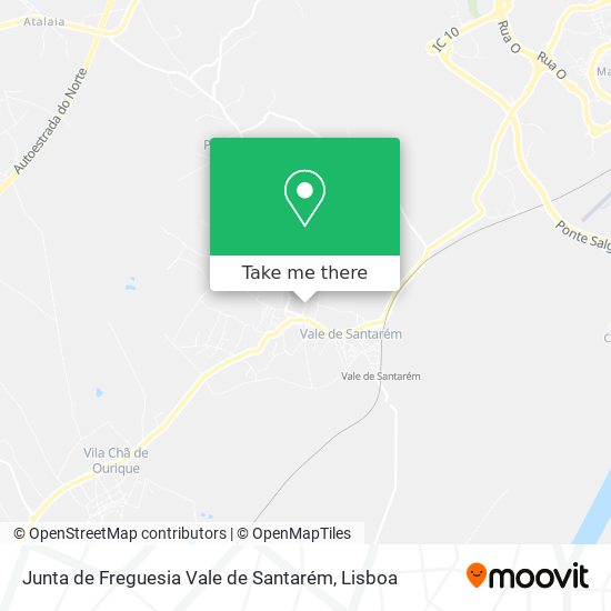 Junta de Freguesia Vale de Santarém map