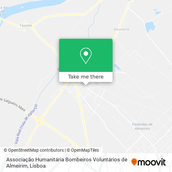 Associação Humanitária Bombeiros Voluntários de Almeirim map