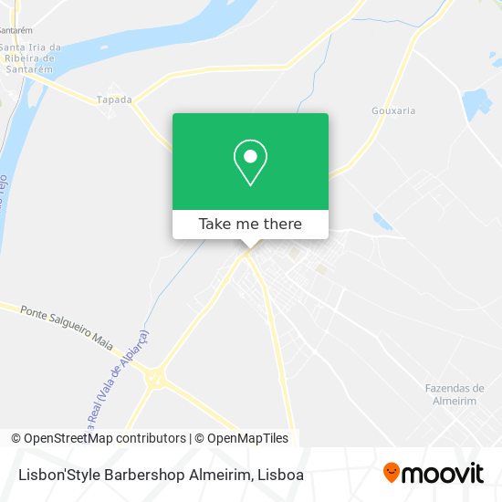 Lisbon'Style Barbershop Almeirim map