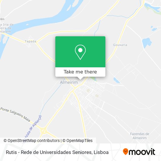 Rutis - Rede de Universidades Seniores map