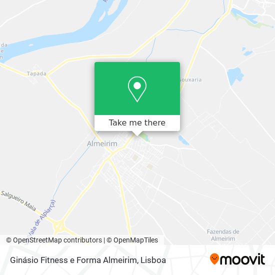 Ginásio Fitness e Forma Almeirim map