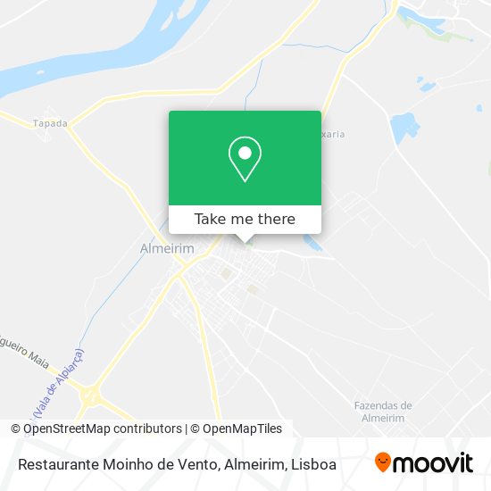 Restaurante Moinho de Vento, Almeirim map