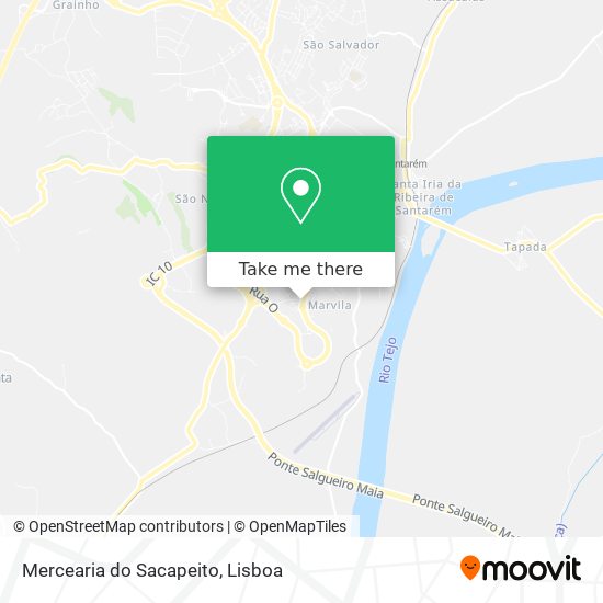 Mercearia do Sacapeito mapa