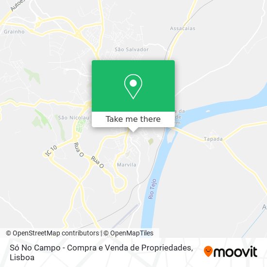 Só No Campo - Compra e Venda de Propriedades mapa