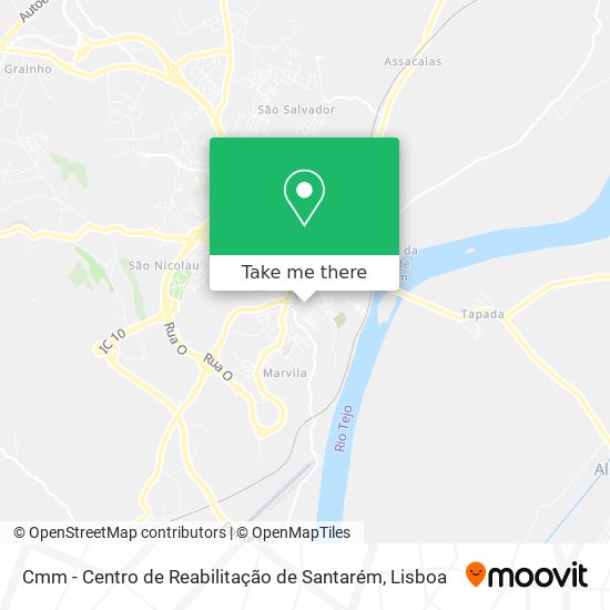 Cmm - Centro de Reabilitação de Santarém map