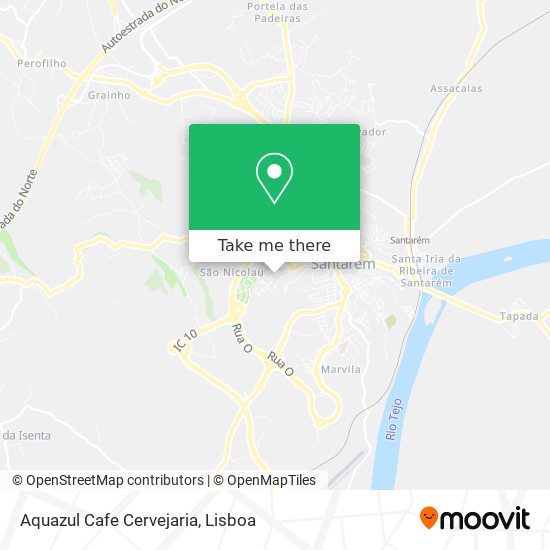 Aquazul Cafe Cervejaria map