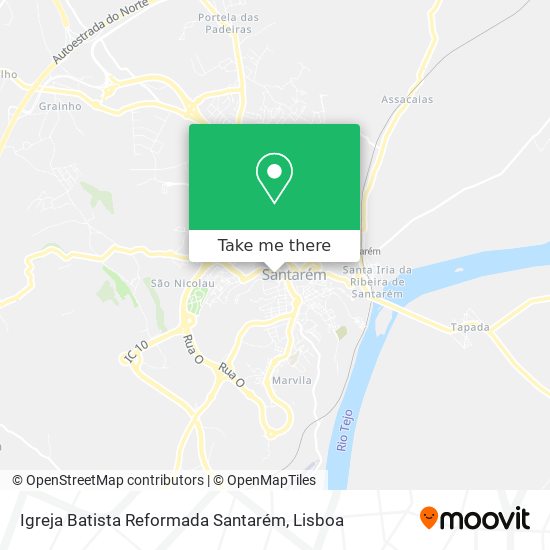 Igreja Batista Reformada Santarém map