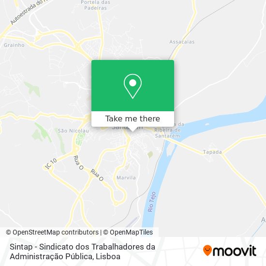 Sintap - Sindicato dos Trabalhadores da Administração Pública map