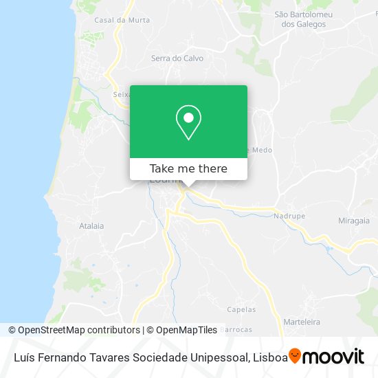 Luís Fernando Tavares Sociedade Unipessoal mapa