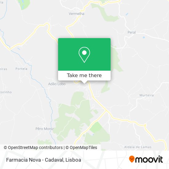 Farmacia Nova - Cadaval map