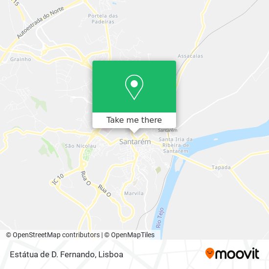 Estátua de D. Fernando map