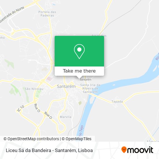Liceu Sá da Bandeira - Santarém map