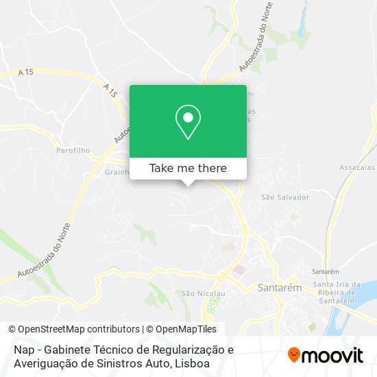 Nap - Gabinete Técnico de Regularização e Averiguação de Sinistros Auto map