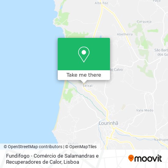 Fundifogo - Comércio de Salamandras e Recuperadores de Calor map