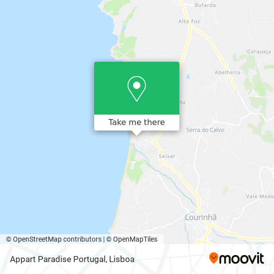Appart Paradise Portugal map