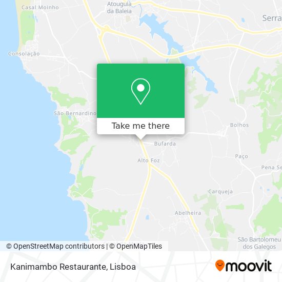 Kanimambo Restaurante mapa