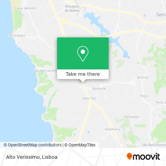 Alto Verissímo mapa