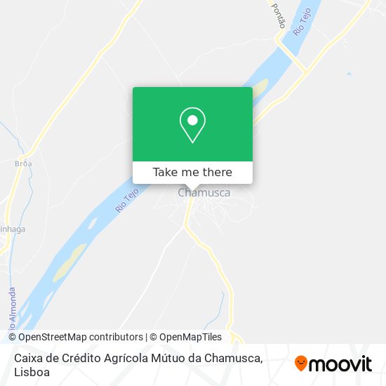 Caixa de Crédito Agrícola Mútuo da Chamusca map