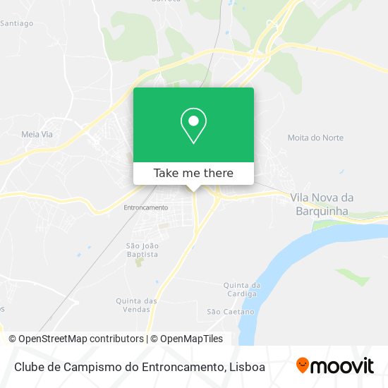 Clube de Campismo do Entroncamento mapa