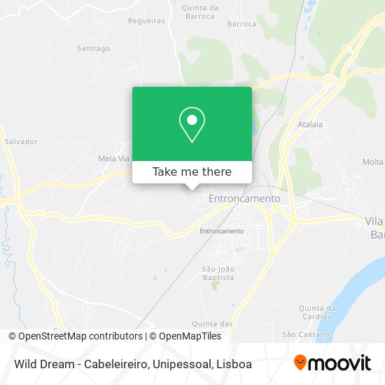 Wild Dream - Cabeleireiro, Unipessoal mapa