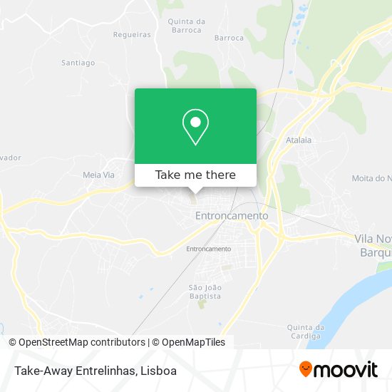 Take-Away Entrelinhas mapa