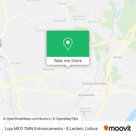 Loja MEO TMN Entroncamento - E.Leclerc mapa