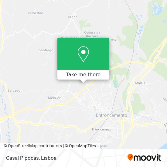 Casal Pipocas mapa