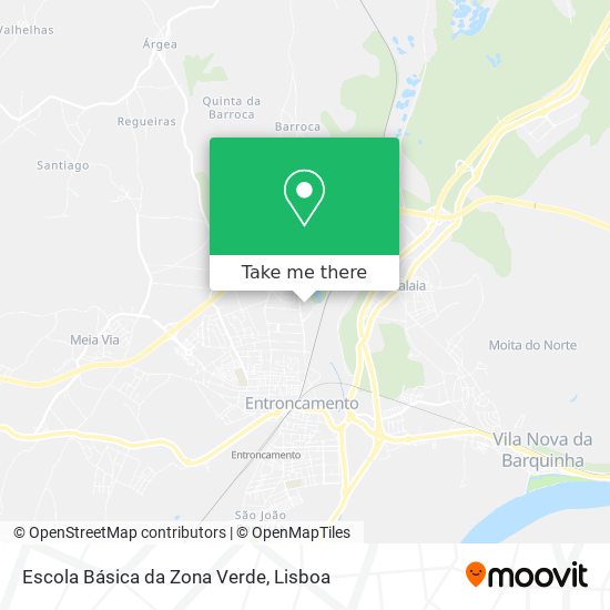 Escola Básica da Zona Verde mapa