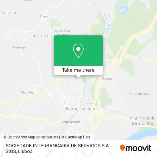 SOCIEDADE INTERBANCARIA DE SERVICOS S A SIBS map
