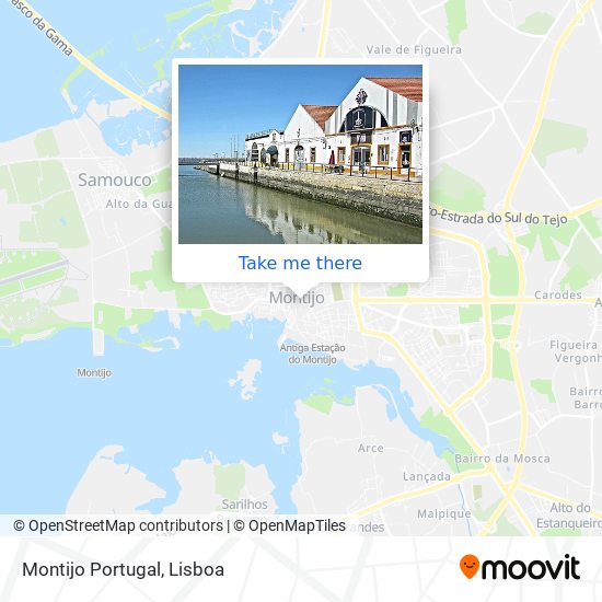 Montijo Portugal map