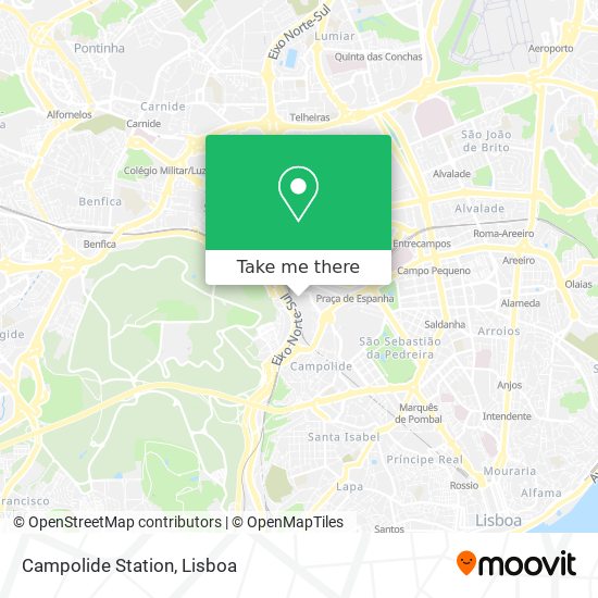 Campolide Station mapa