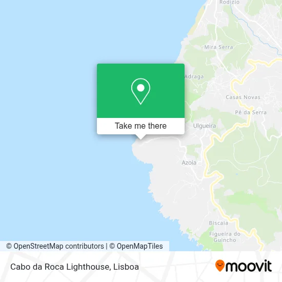 Cabo da Roca Lighthouse map