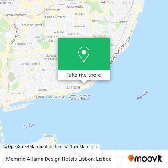 Memmo Alfama Design Hotels Lisbon map