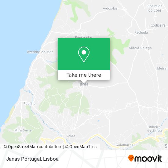 Janas Portugal map