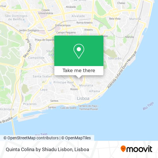 Quinta Colina by Shiadu Lisbon map