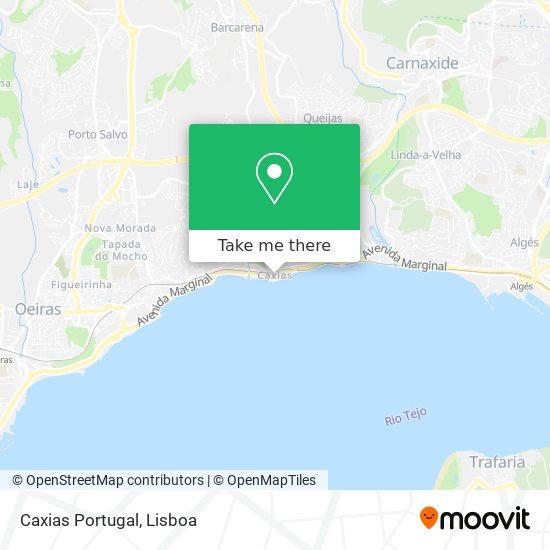 Caxias Portugal map