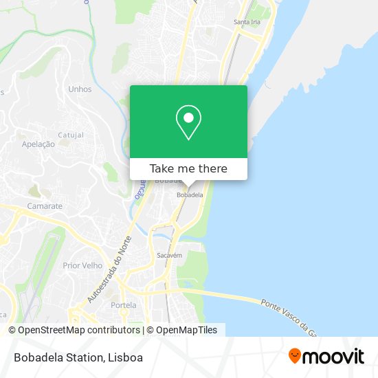 Bobadela Station mapa