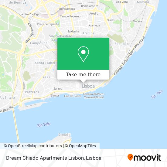 Dream Chiado Apartments Lisbon mapa