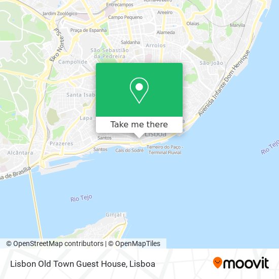 Lisbon Old Town Guest House map