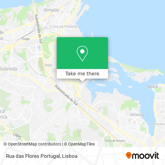 Rua das Flores Portugal mapa