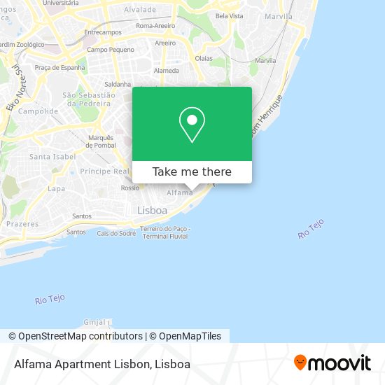 Alfama Apartment Lisbon mapa