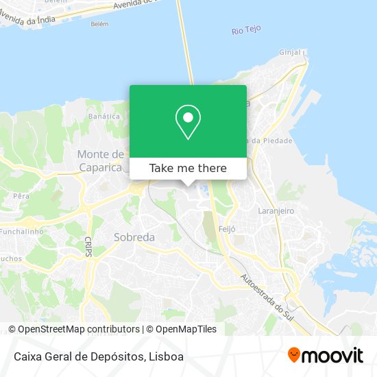 Caixa Geral de Depósitos mapa