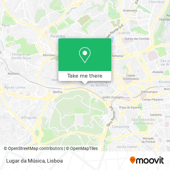 Lugar da Música mapa